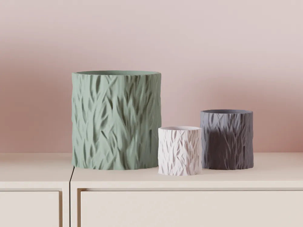 Vaso texturizado moderno