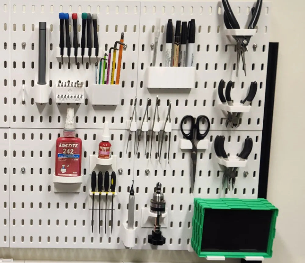 Organizadores para garagem - pegboard compatible (conjunto)