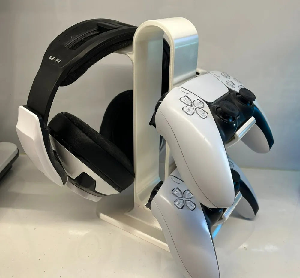 Suporte de auscultadores + 2 comandos de PS5