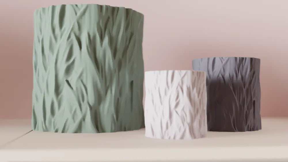 Vaso texturizado moderno