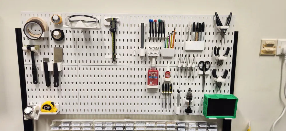 Organizadores para garagem - pegboard compatible (conjunto)