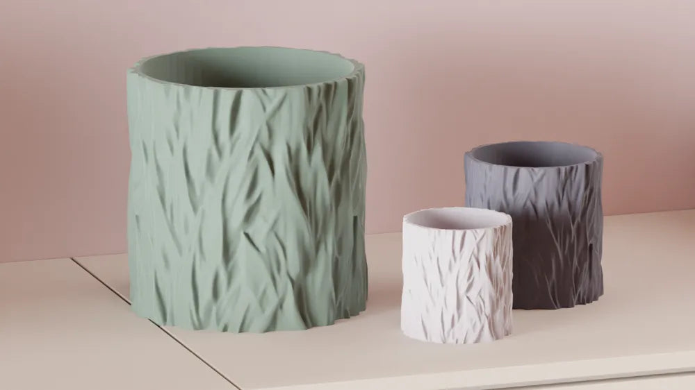 Vaso texturizado moderno