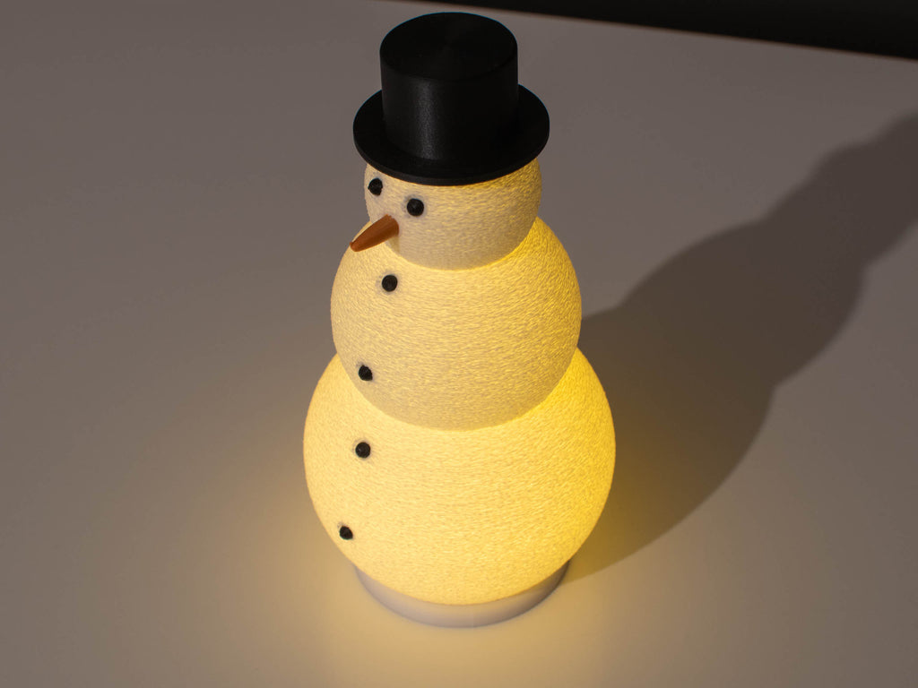 Boneco de Neve com vela LED