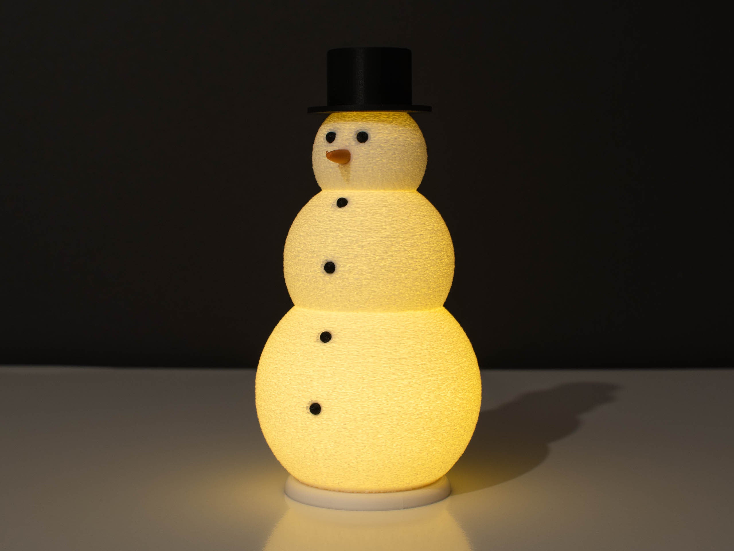 Boneco de Neve com vela LED